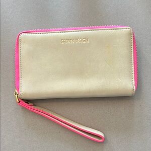 Fawn Design Cream and Pink wallet